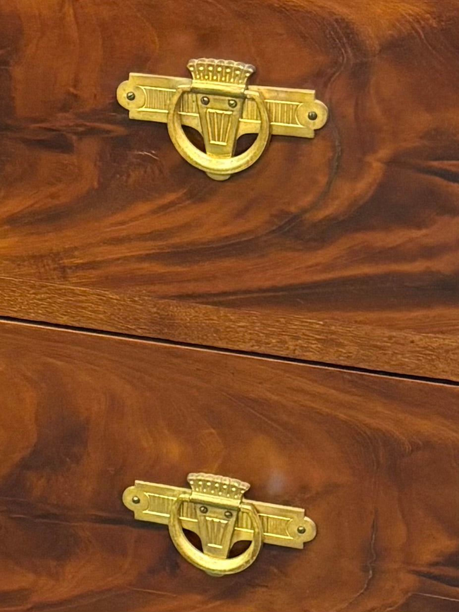 ART DECO DANISH MAHOGANY CHEST OF DRAWERS