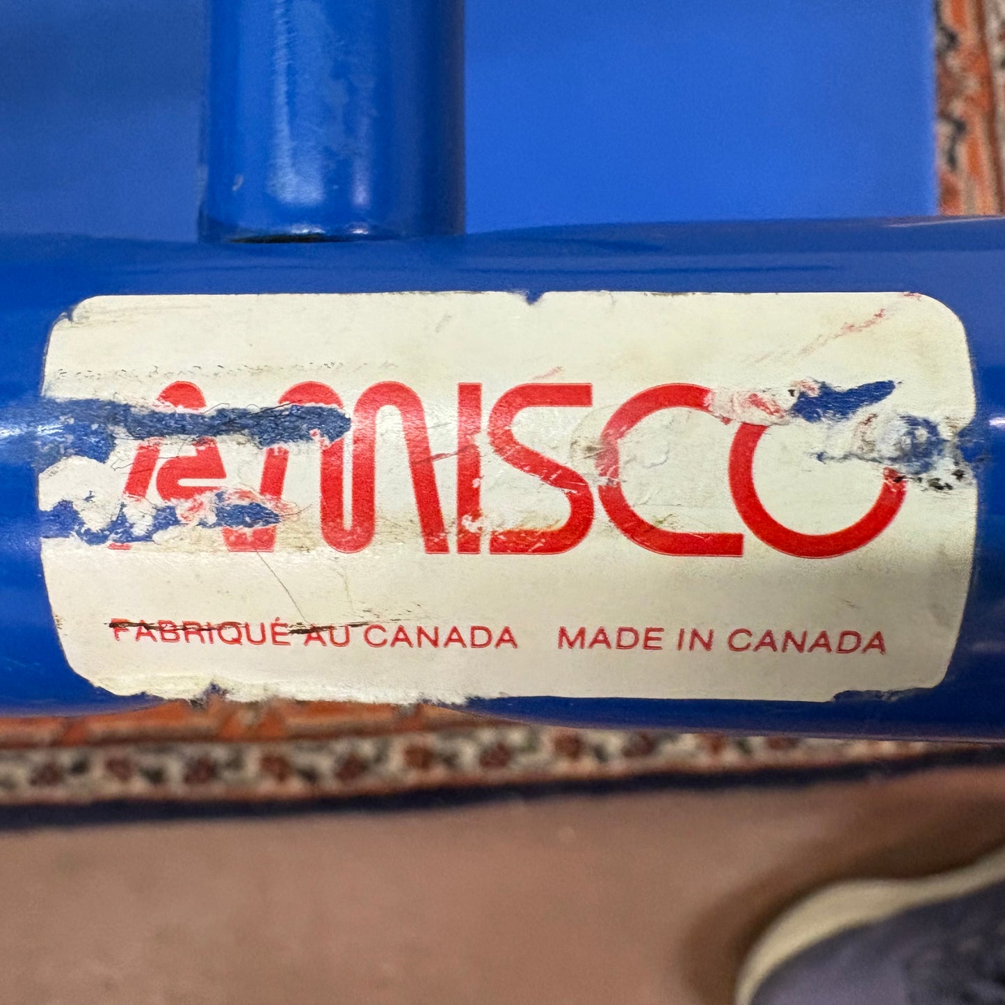 Mid Century Modern Memphis Style Rocking Chair by Amisco - French Canadian