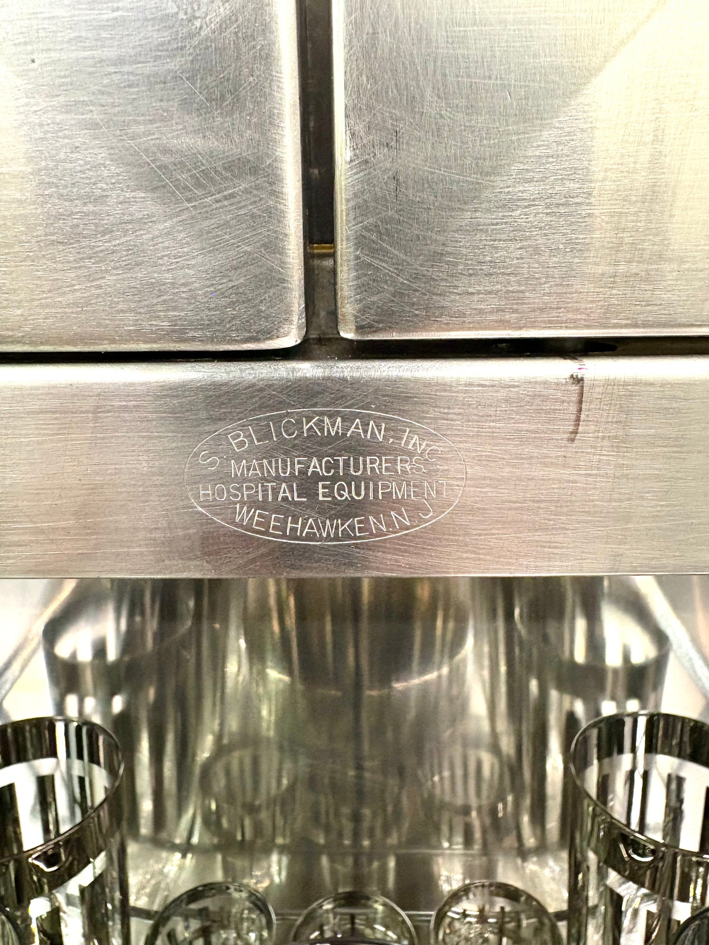 Art Deco 1930s - 1940s Stainless Steel Apothecary Cabinet by Blinkman Industries