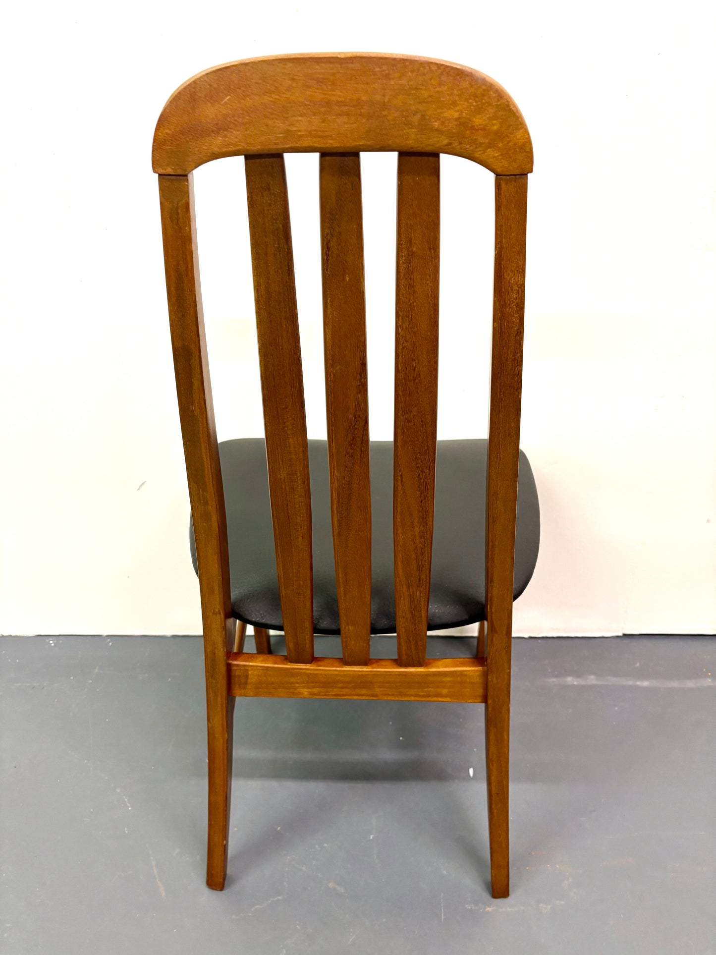 Mid Century Teak Set Of Six High Back Dining Chairs from England