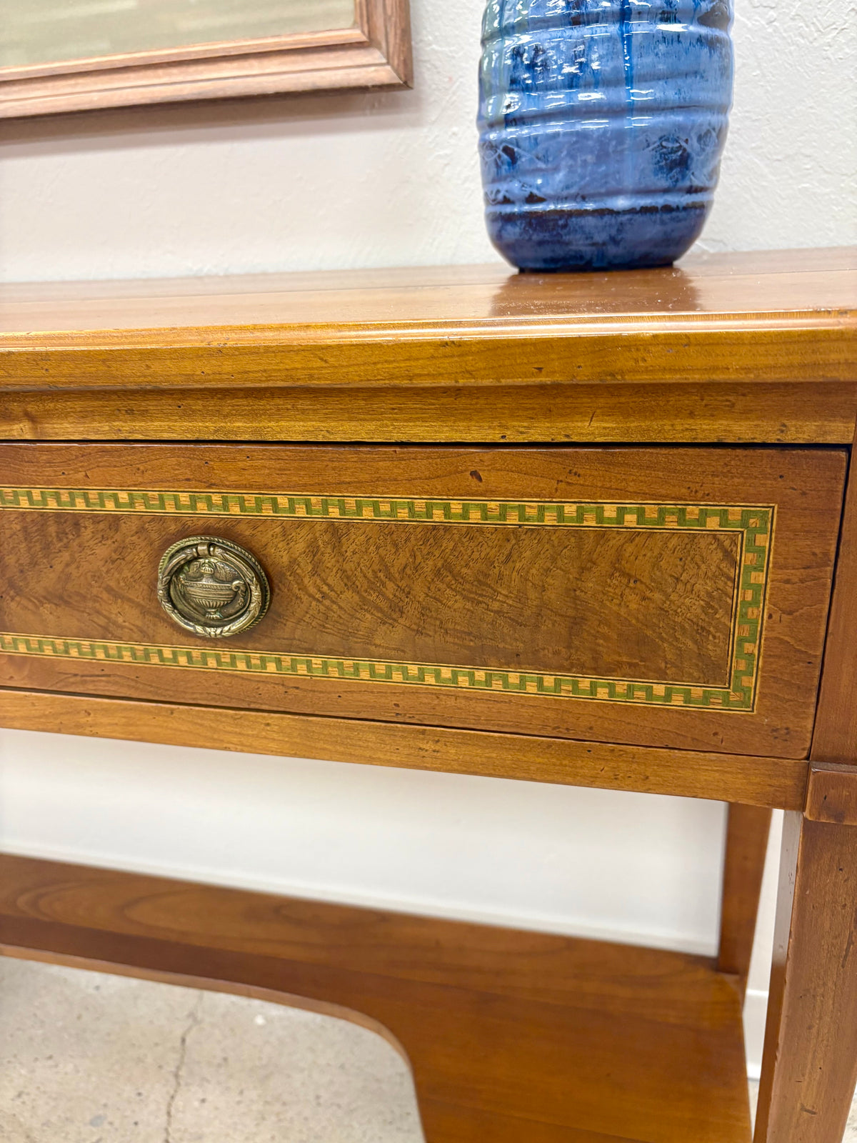 French Mahogany Console/Hall Table With Drawers - France