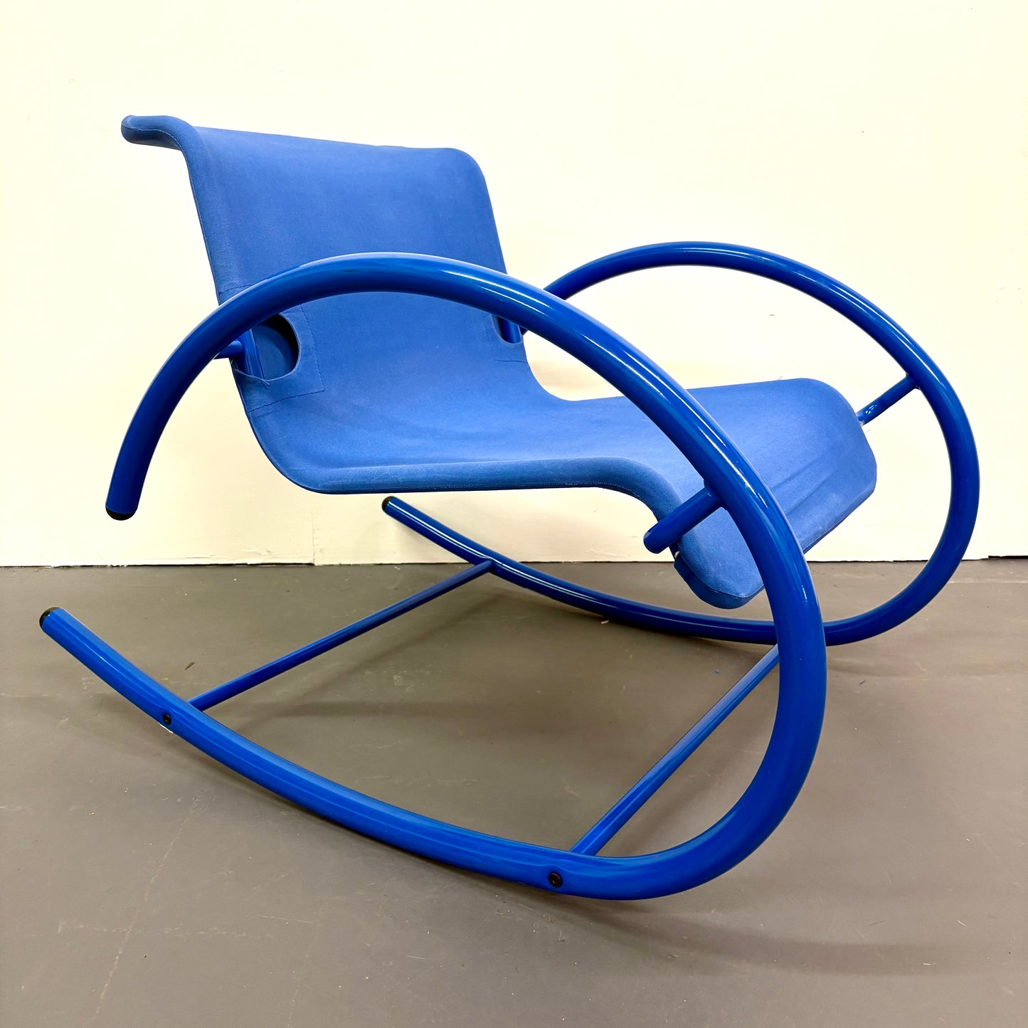 Mid Century Modern Memphis Style Rocking Chair by Amisco - French Canadian