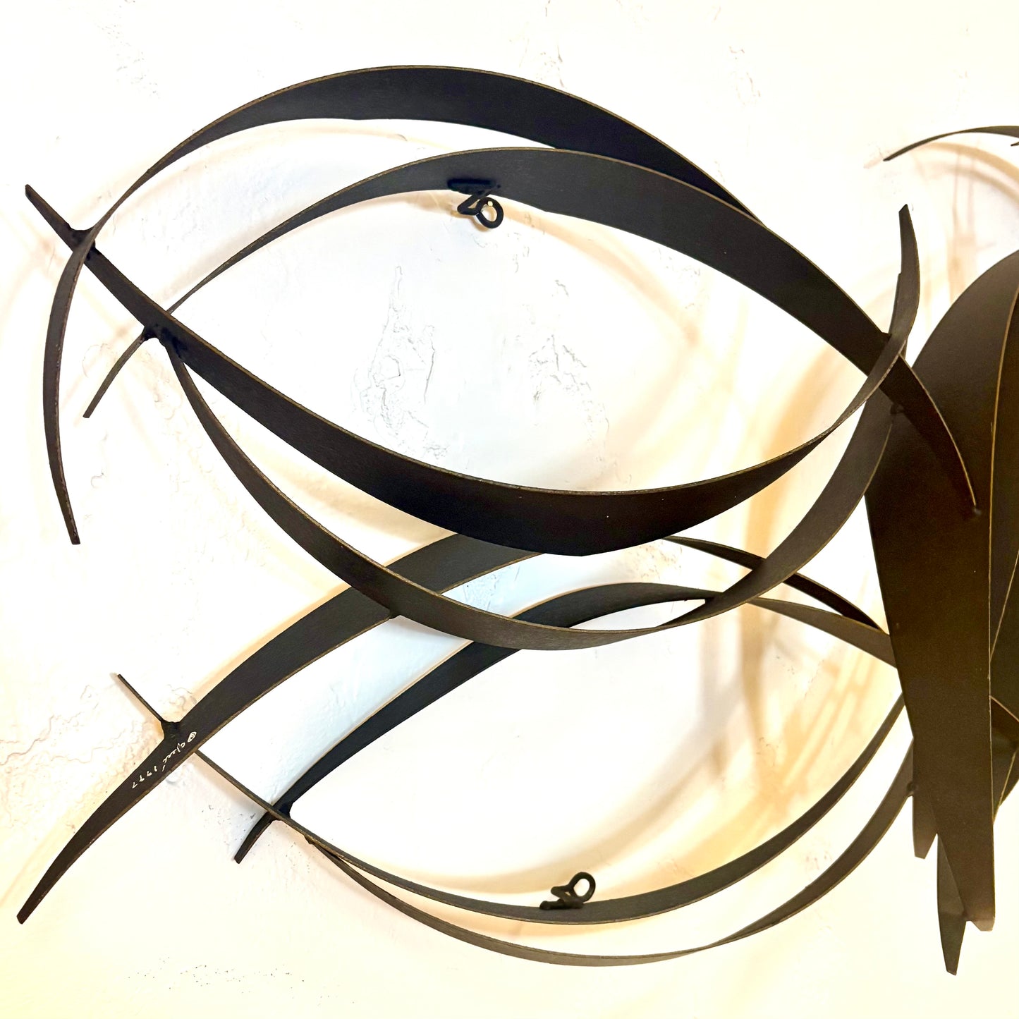 Mid Century Metal Art Wall Sculpture by Curtis Jere - 1977