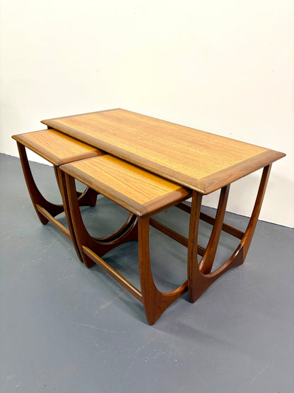 Mid Century Teak Three Table Nesting Set - England