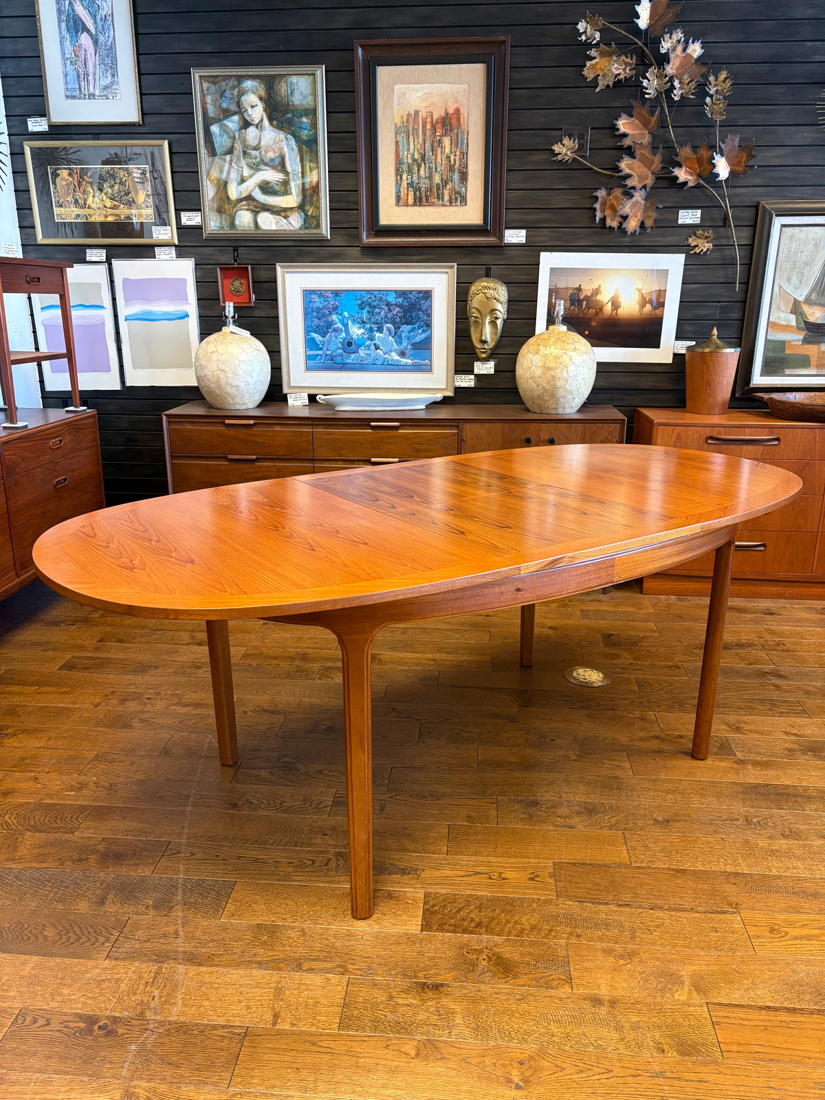 Mid Century Teak Butterfly Leaf Teak Dining Table By Nathan Furniture - England