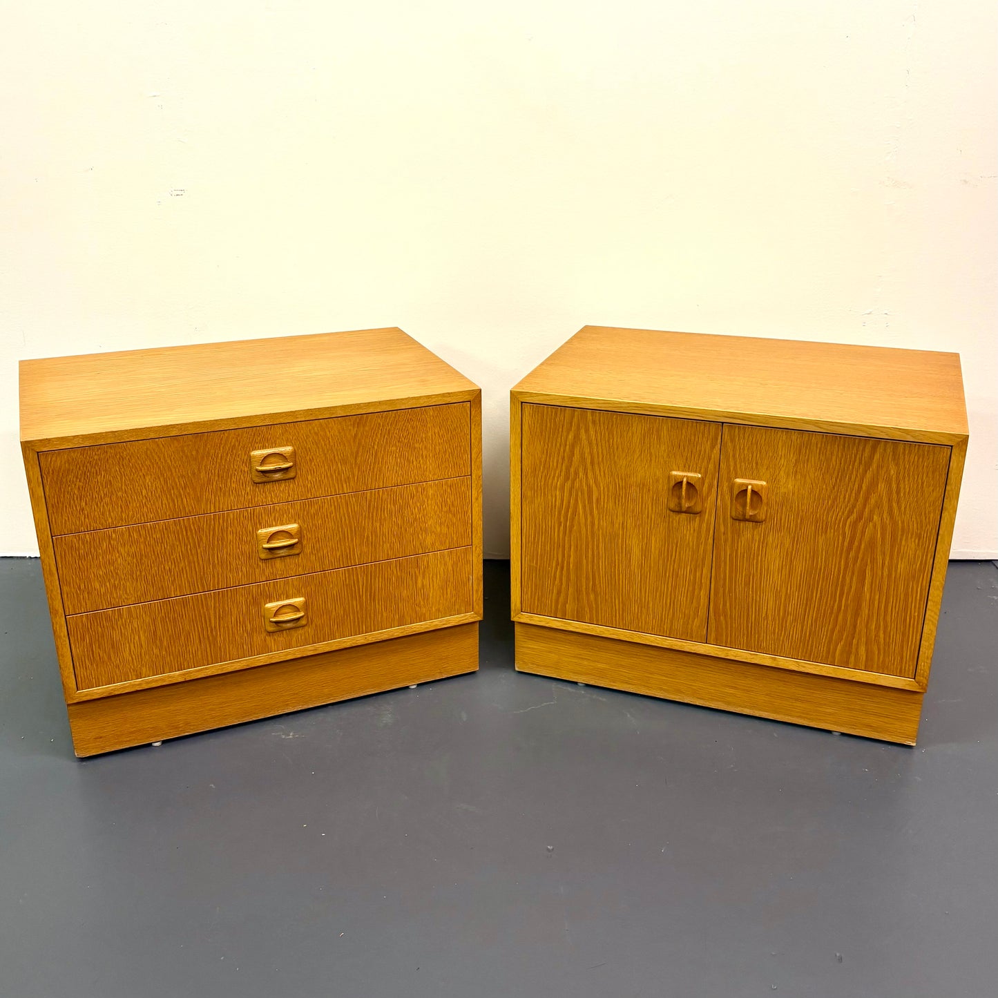 Mid Century Oak Nightstands