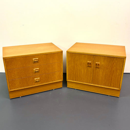 Mid Century Oak Nightstands