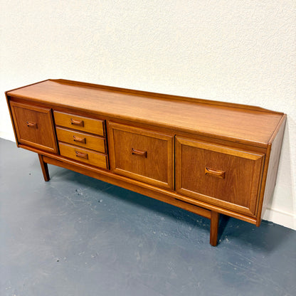 Long Mid Century Teak Credenza/Sideboard by William Lawrence of England