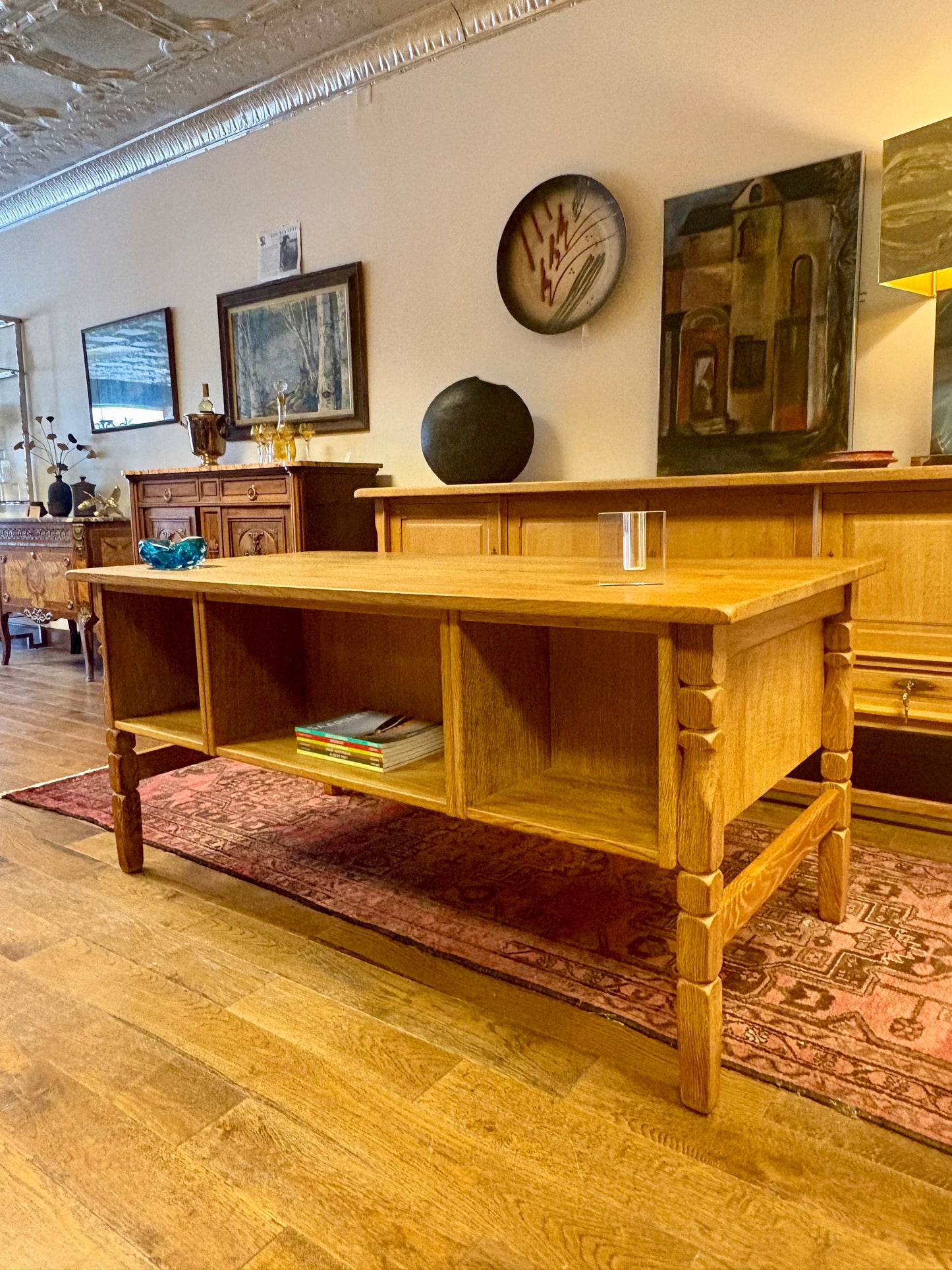 Mid Century Danish Oak Bookshelf Desk - Denmark