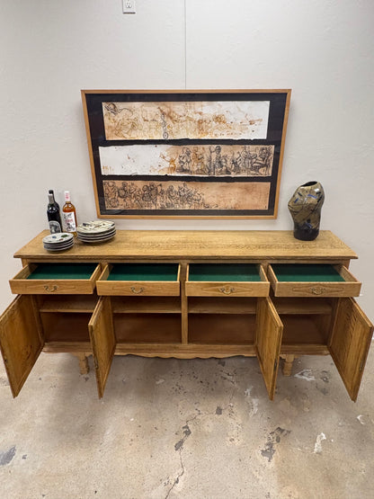 Vintage Mid Century Danish Oak Sideboard/Credenza By H. M. Mobler - Denmark