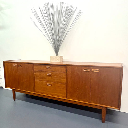 Rare Long Mid Century Teak Credenza/Sideboard By Nils Jonsson For Troeds