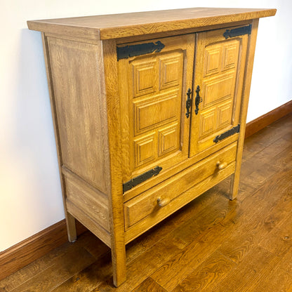 MID CENTURY OAK CABINET BY HENNING KJAERNUFF, DENMARK