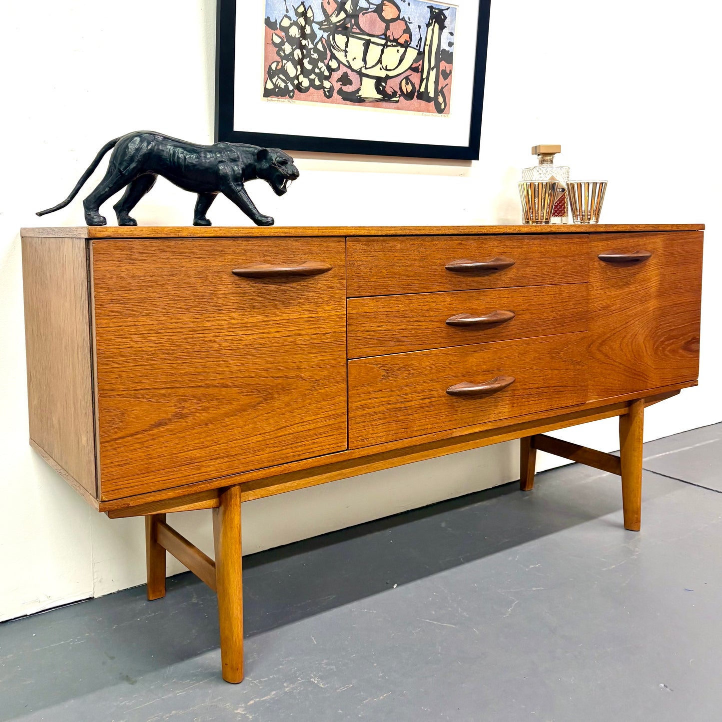 Mid Century Teak Credenza by Avalon