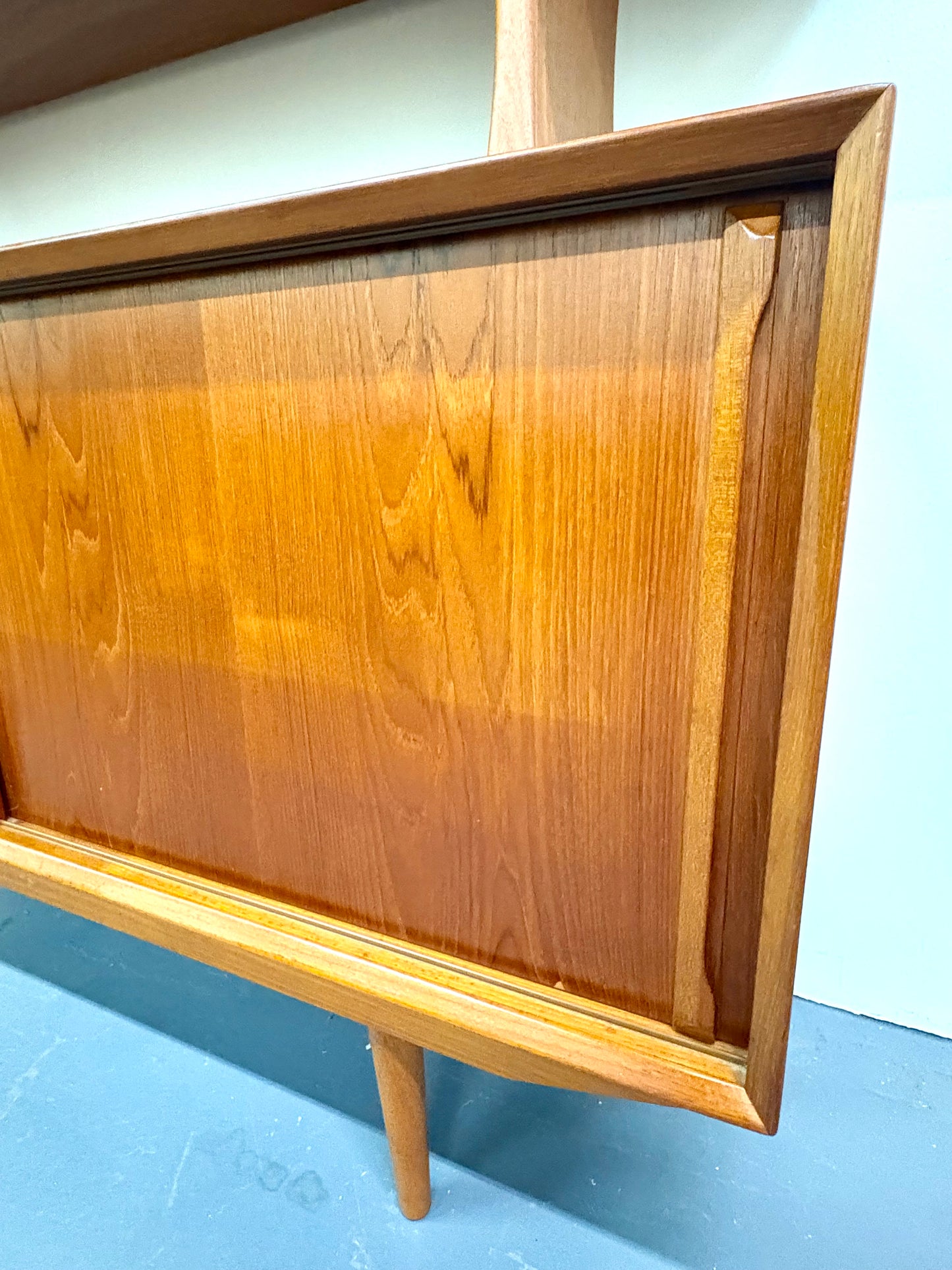 Stunning Mid Century Danish Modern Two Tiered Sideboard by Harry Ostergaard
