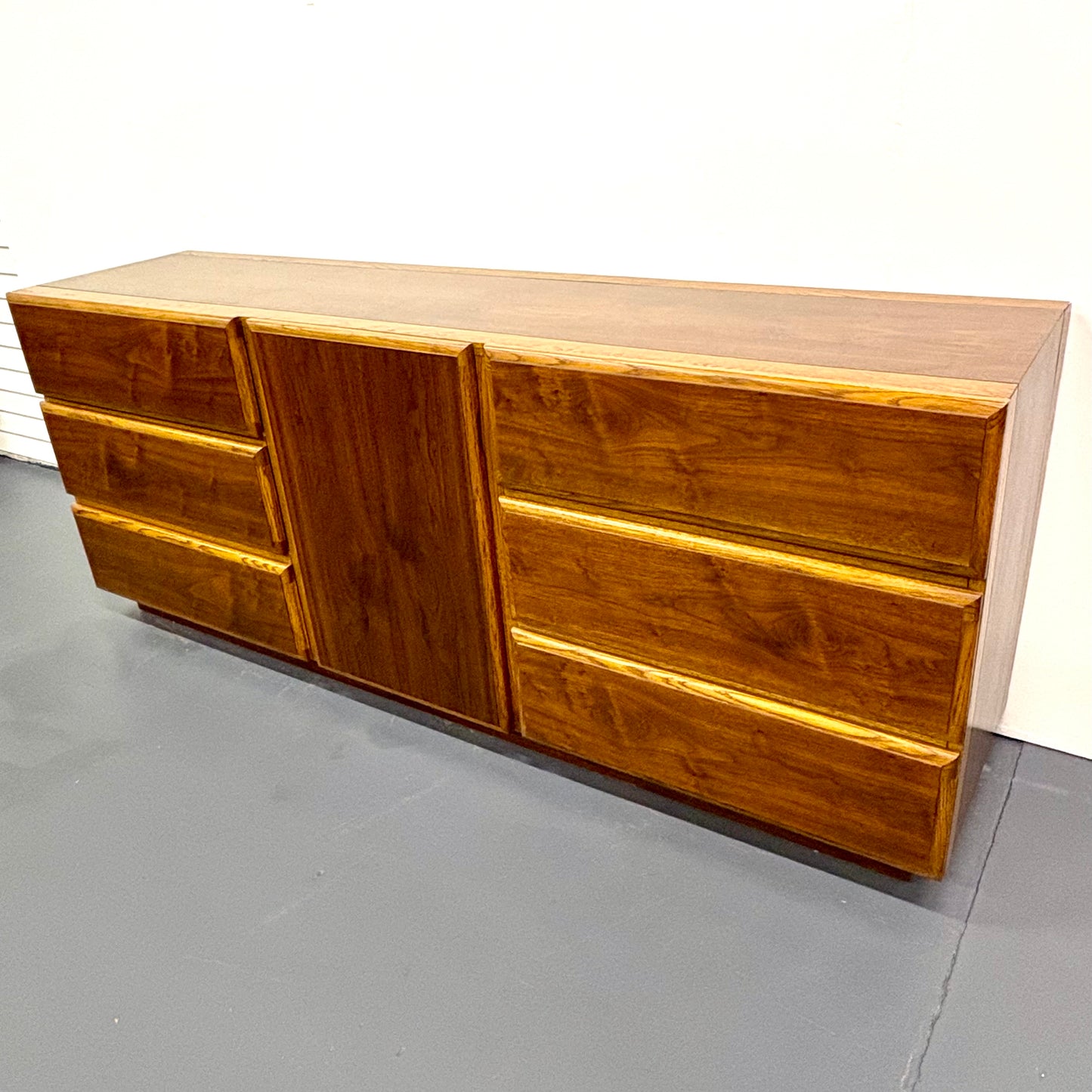 Mid Century Nine Drawer Low Dresser By Lane Furniture - American