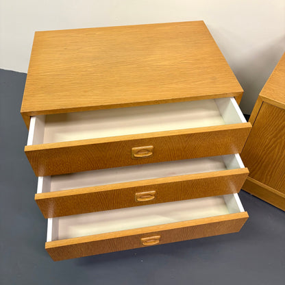 Mid Century Oak Nightstands