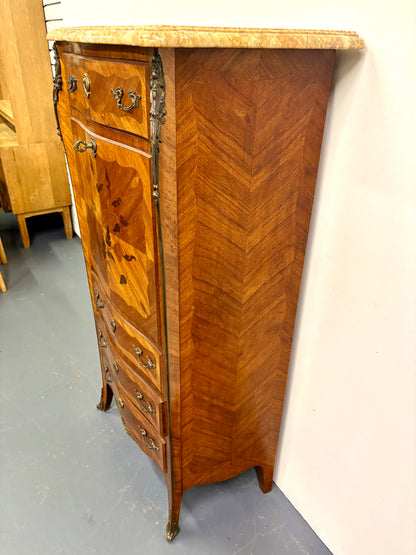 French Louis XVI Style Marble Top Secretary/Abattant - France