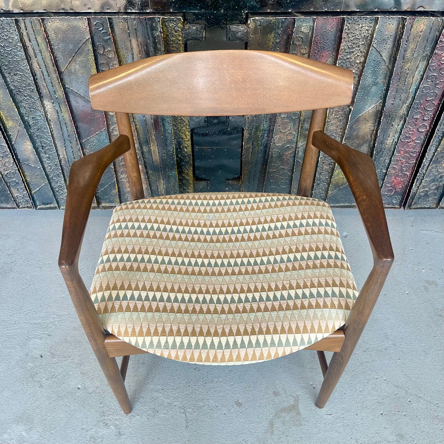 MID CENTURY DANISH MODERN ARM CHAIR BY IB KOFOD LARSEN FOR SELIG