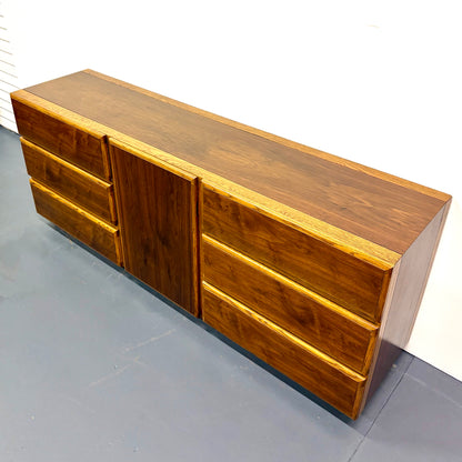 Mid Century Nine Drawer Low Dresser By Lane Furniture - American