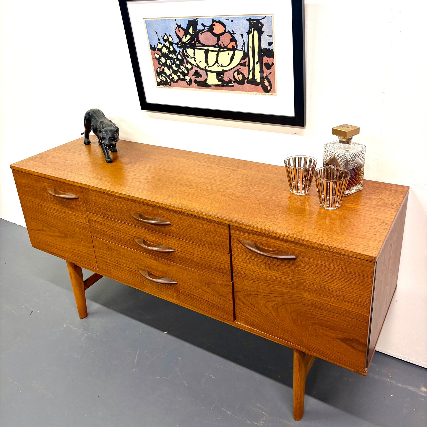 Mid Century Teak Credenza by Avalon
