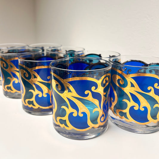 VINTAGE GEORGES BRIARD LOW BALL GLASSES