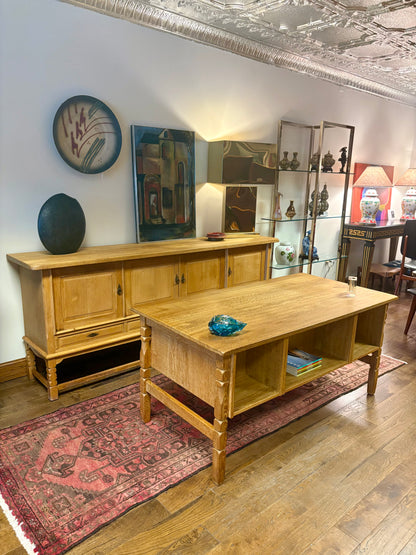 Mid Century Long Danish Oak Credenza/Sideboard - Denmark