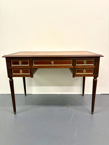 French Louie XVI Style Leather Top Desk