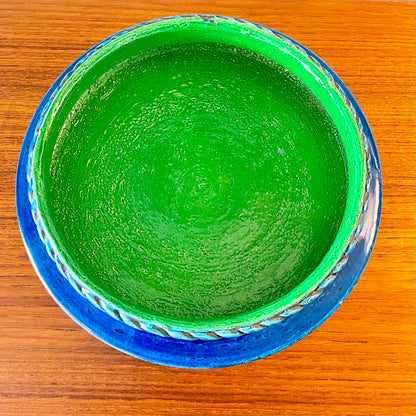 LARGE VINTAGE ALDO LONDI FOR ROSENTHAL NETTER CERAMIC BOWL, ITALY