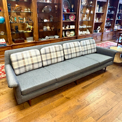Long Mid Century Danish Sofa by Folke Ohlsson for Dux - Fully Restored