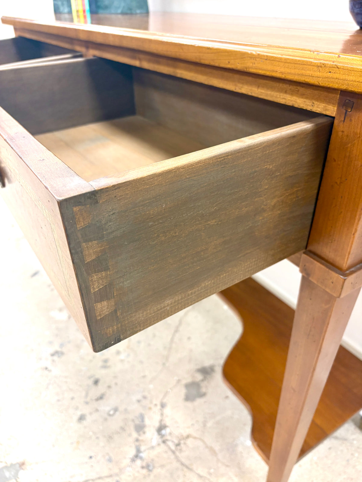 French Mahogany Console/Hall Table With Drawers - France