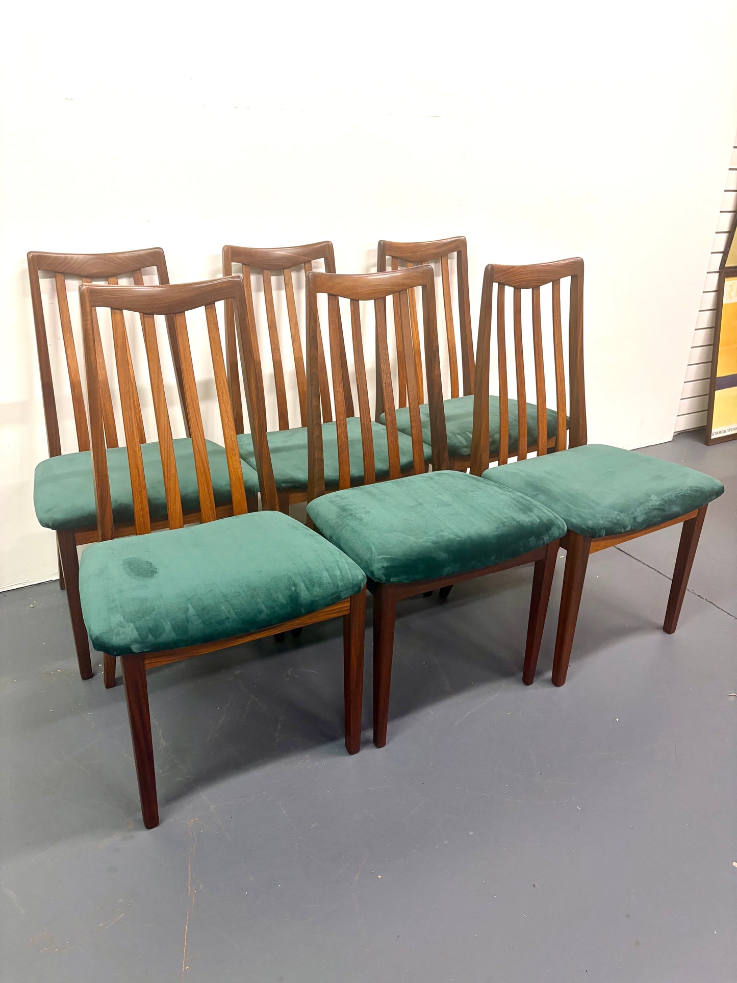 Mid Century Teak Set Of Eight Dining Chairs By G Plan - England