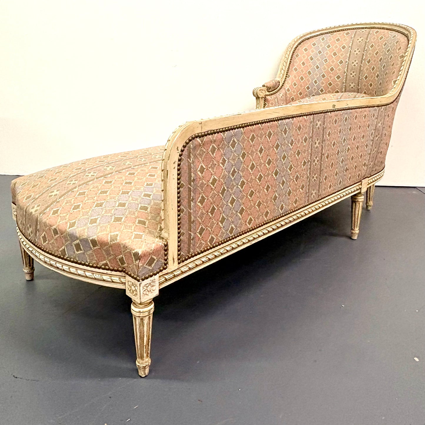 Antique French Louis XVI Style Chaise Lounge