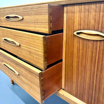 Mid-Size Mid Century Teak Credenza/Sideboard by Jentique Of England