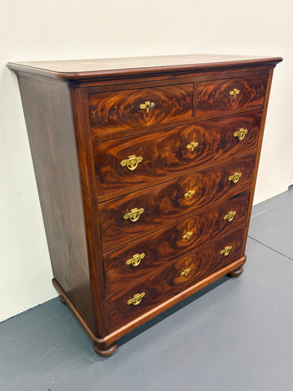 ART DECO DANISH MAHOGANY CHEST OF DRAWERS