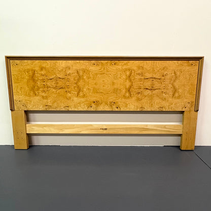 Mid Century Olive Burl Wood Dresser by Heredon “Scene Two” Design