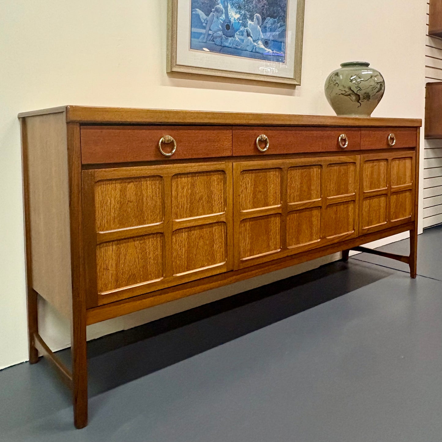MID CENTURY ENGLISH CREDENZA BY NATHAN