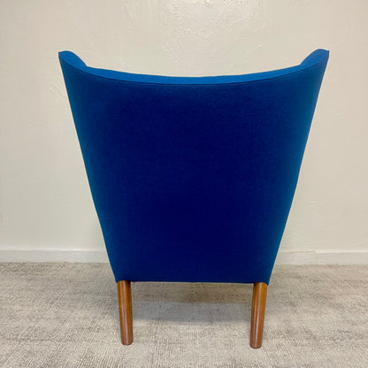 MID CENTURY MODERN PAPA BEAR CHAIR AND OTTOMAN BY HANS J. WEGNER