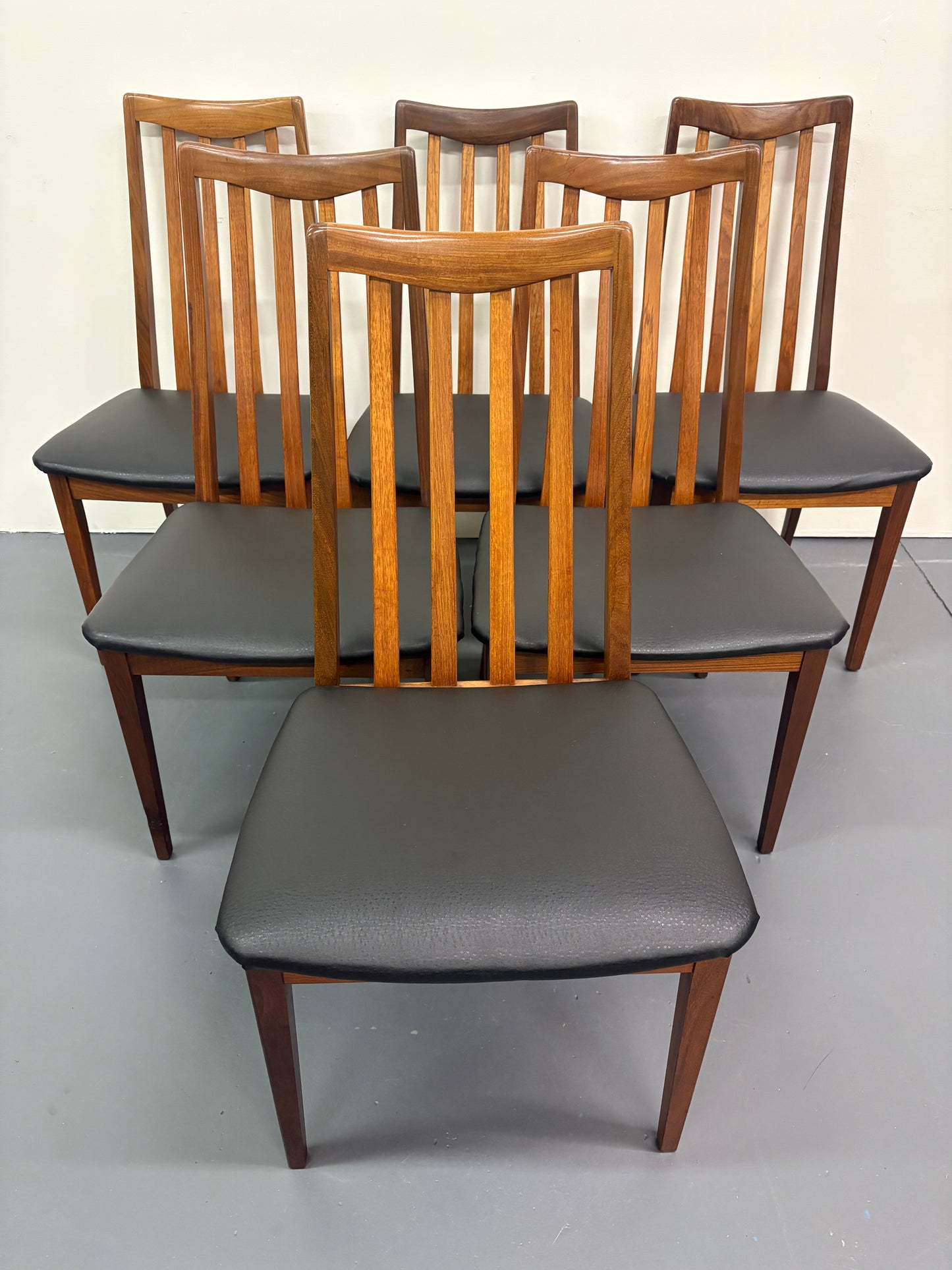 MID CENTURY DINING CHAIRS BY G PLAN - SET OF 6