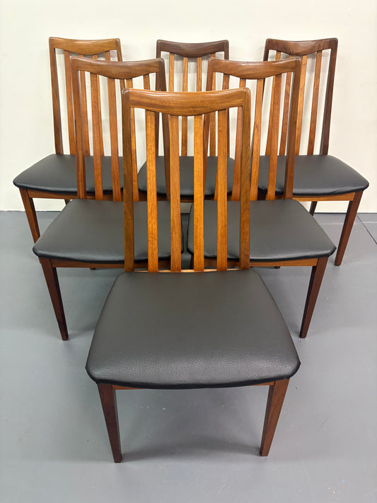 MID CENTURY DINING CHAIRS BY G PLAN - SET OF 6