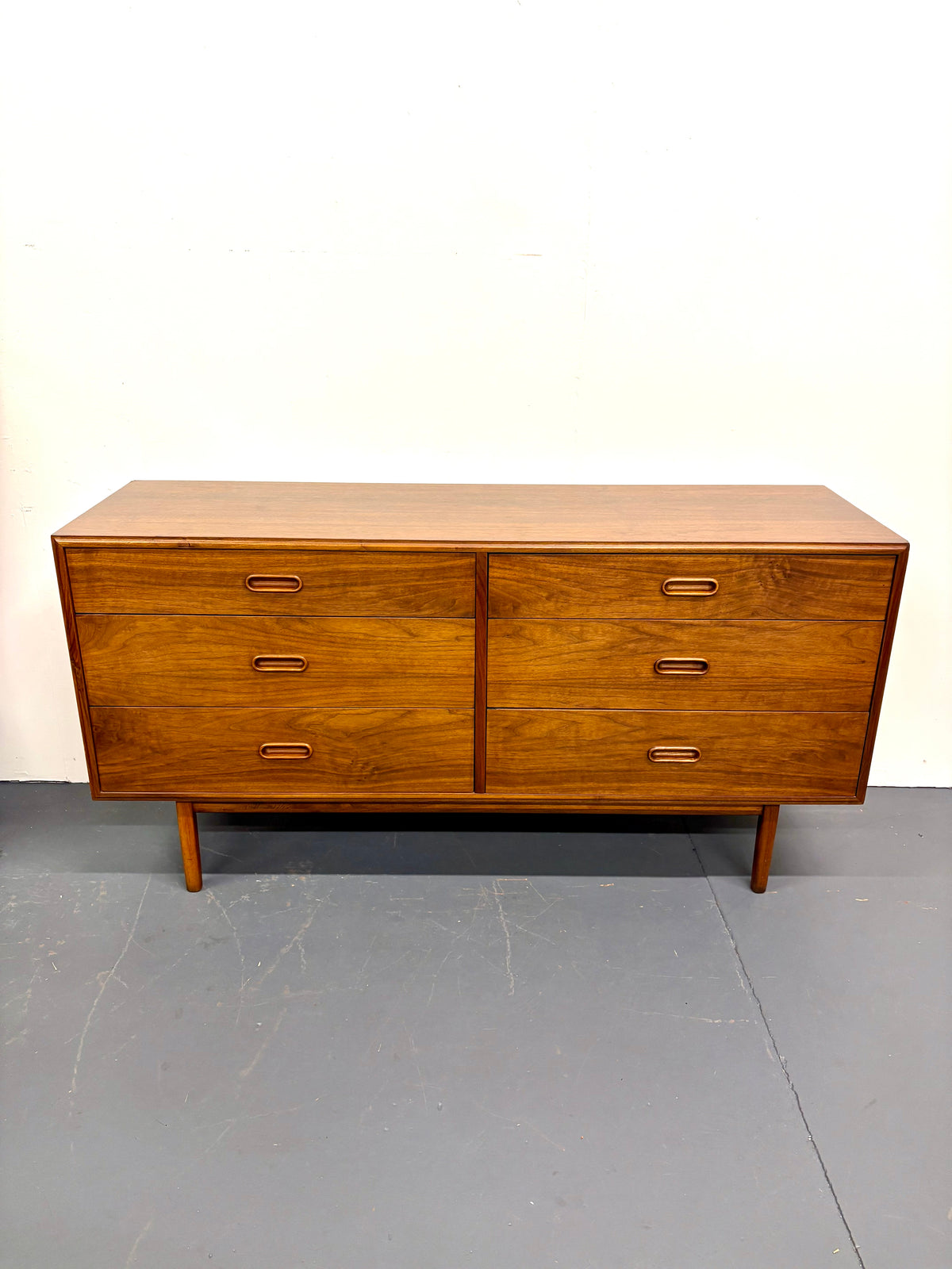 Mid Century Six Drawer Low Dresser By Jack Cartwright for Founders Furniture - American