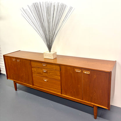 Rare Long Mid Century Teak Credenza/Sideboard By Nils Jonsson For Troeds