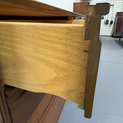 Mid Century Walnut 9 Drawer Dresser by American of Martinsville