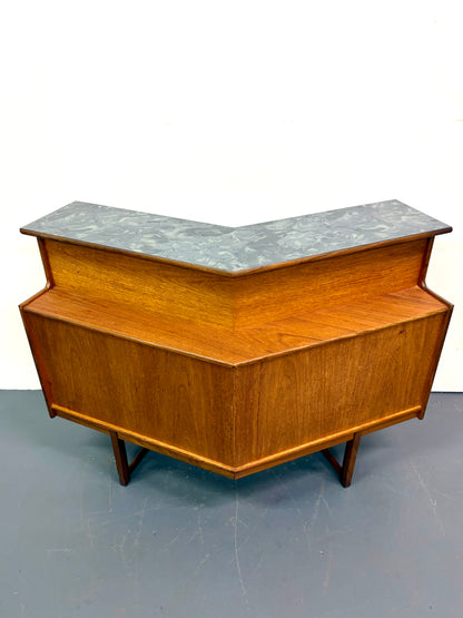 Mid Century Teak Cocktail Bar by Turnidge of England