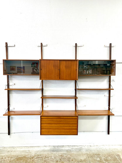 Mid Century 3 Bay Wall Unit by Cado for Royal Systems