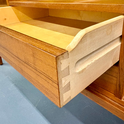 Rare Mid Century Teak Tambour Door Credenza/Sideboard by Harry Ostergaard