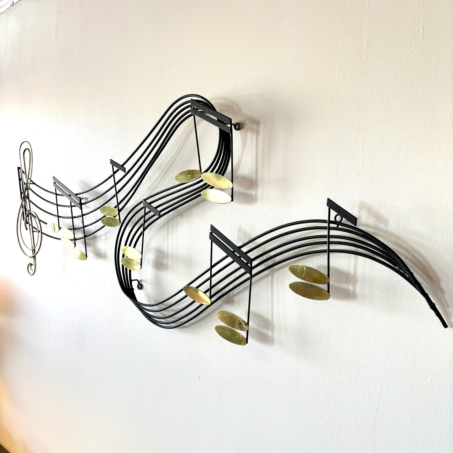 Mid Century Metal Art Sculpture by Curtis Jere Titled “Rhapsody” Signed & Dated