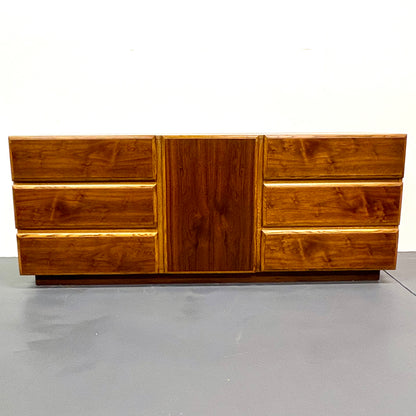 Mid Century Nine Drawer Low Dresser By Lane Furniture - American