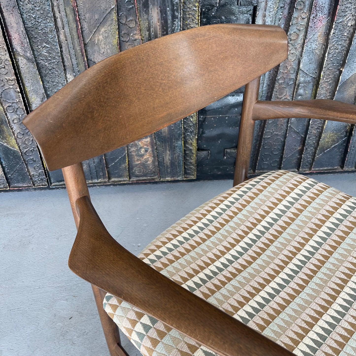 MID CENTURY DANISH MODERN ARM CHAIR BY IB KOFOD LARSEN FOR SELIG