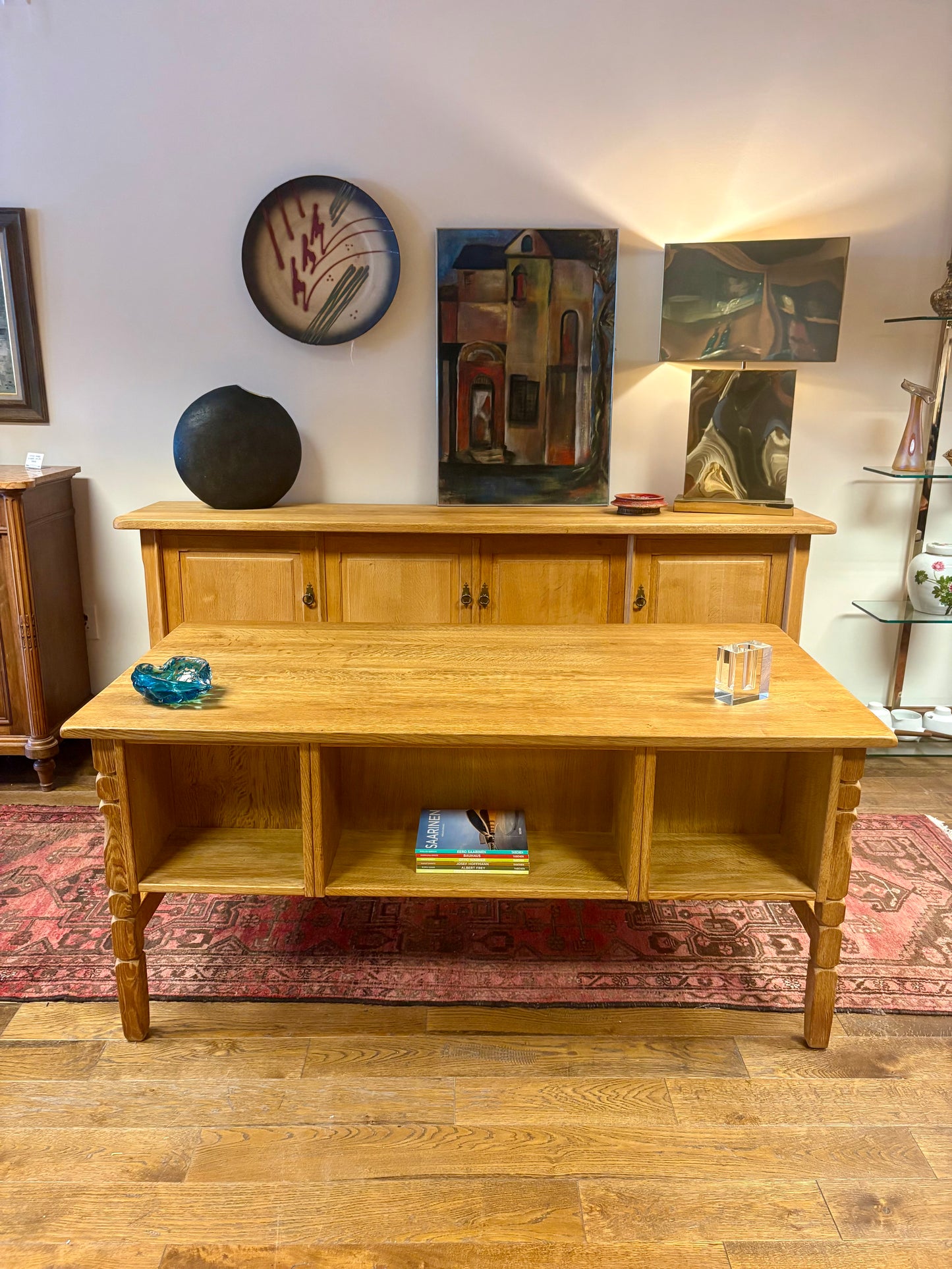 Mid Century Danish Oak Bookshelf Desk - Denmark