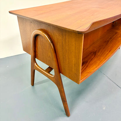 Rare Mid Century Danish Modern Teak Desk by Svend & Madsen